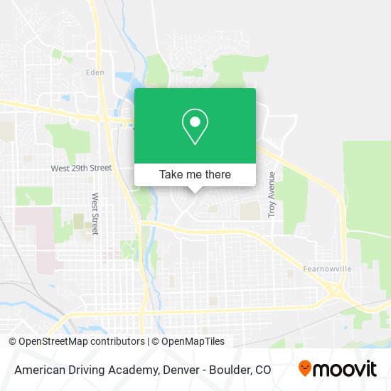 American Driving Academy map