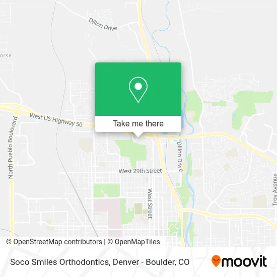 Soco Smiles Orthodontics map