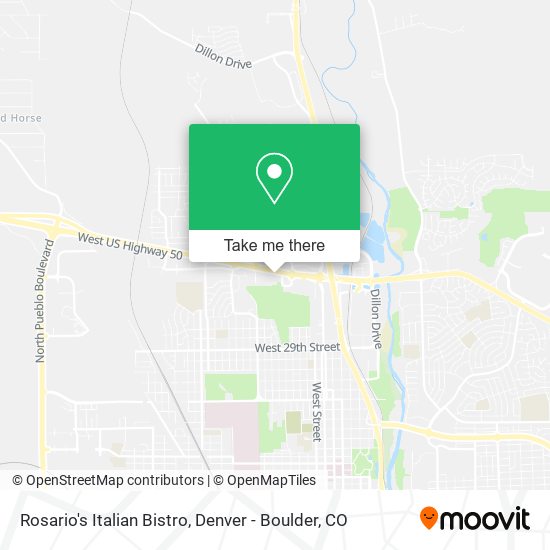 Rosario's Italian Bistro map