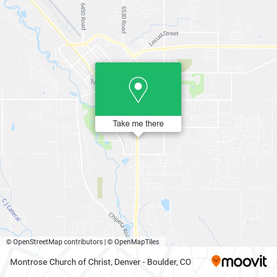 Montrose Church of Christ map