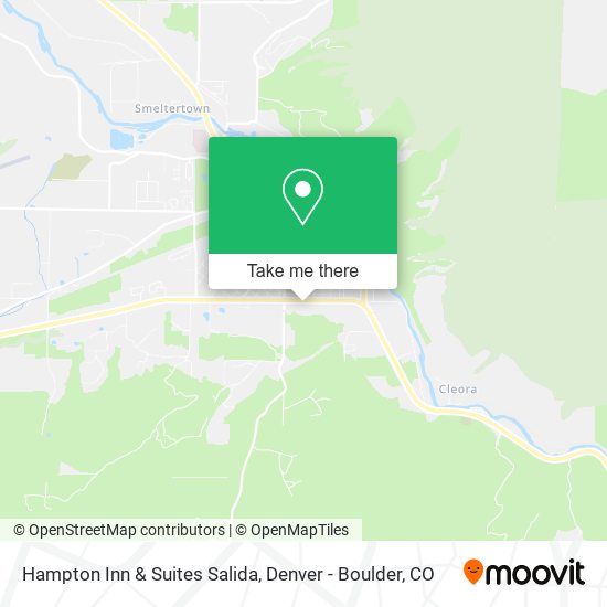 Hampton Inn & Suites Salida map