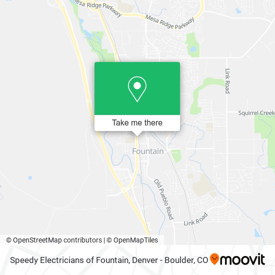 Speedy Electricians of Fountain map
