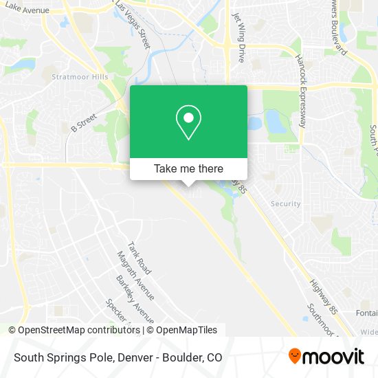 South Springs Pole map