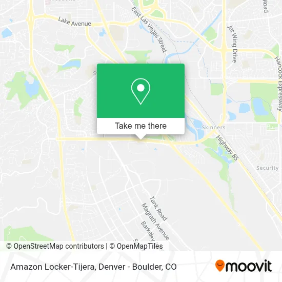 Amazon Locker-Tijera map