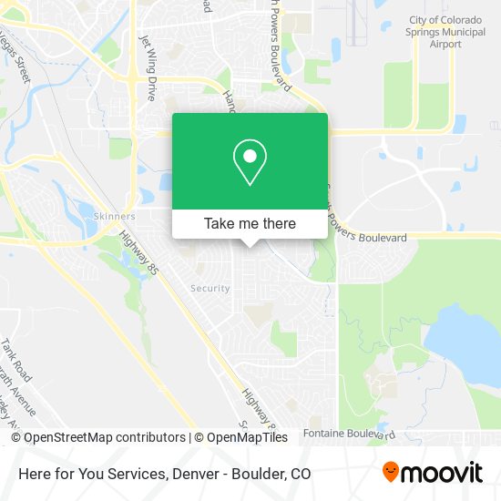 Here for You Services map