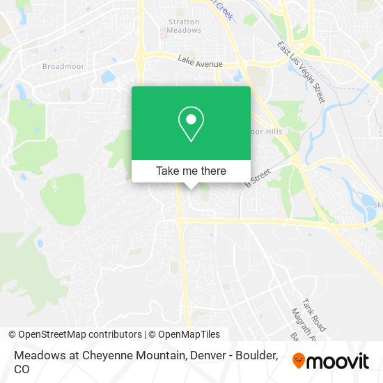 Meadows at Cheyenne Mountain map