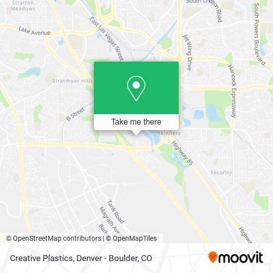 Mapa de Creative Plastics