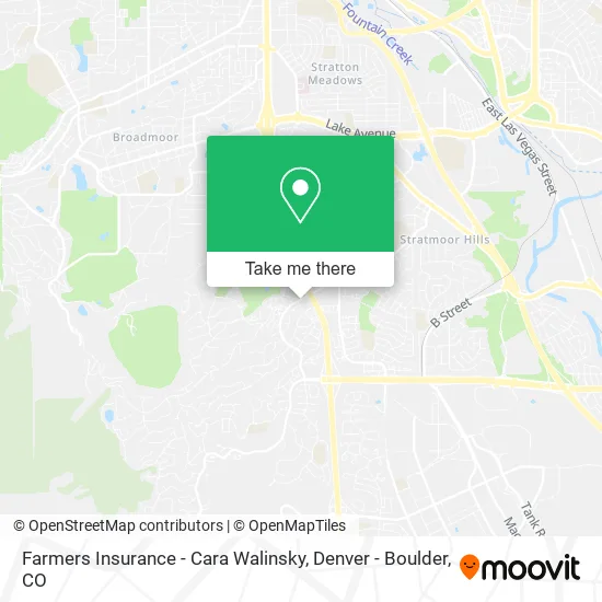 Farmers Insurance - Cara Walinsky map