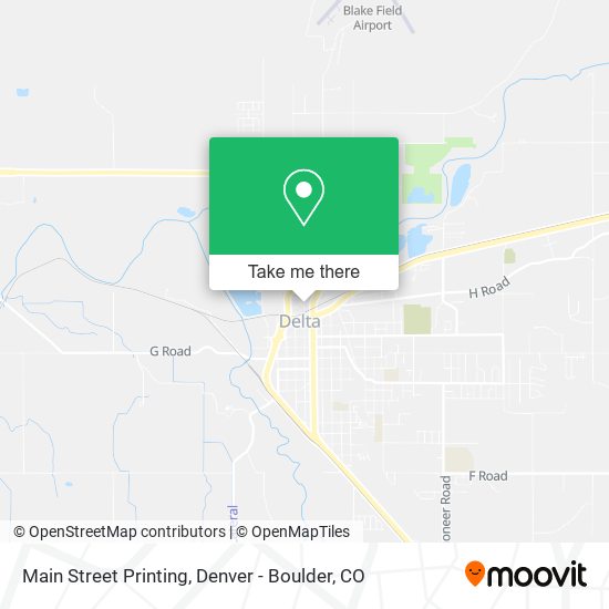 Main Street Printing map