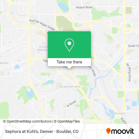 Sephora at Kohl's map