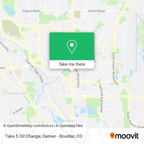 Mapa de Take 5 Oil Change