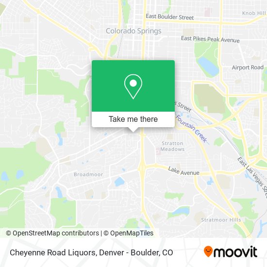 Mapa de Cheyenne Road Liquors