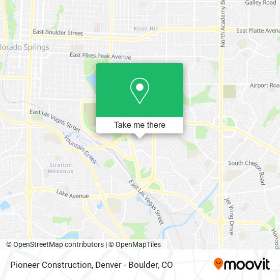 Pioneer Construction map