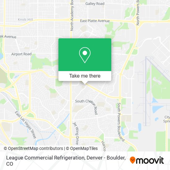 Mapa de League Commercial Refrigeration