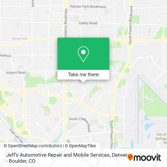 Mapa de Jeff's Automotive Repair and Mobile Services