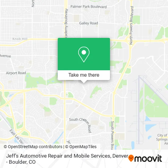 Mapa de Jeff's Automotive Repair and Mobile Services