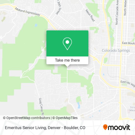 Mapa de Emeritus Senior Living