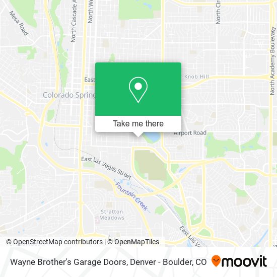 Mapa de Wayne Brother's Garage Doors