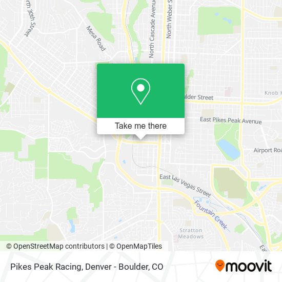 Pikes Peak Racing map
