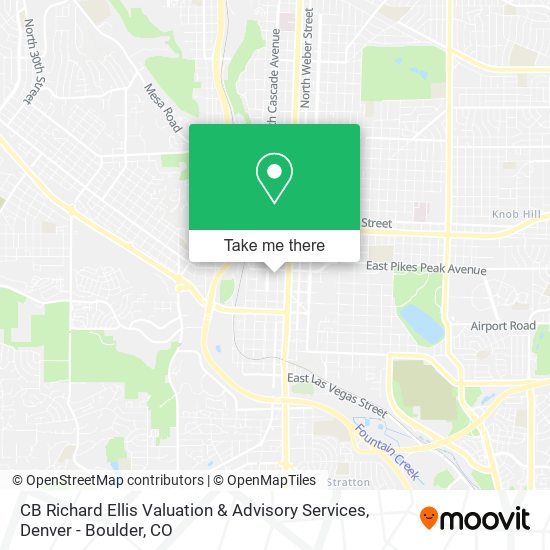Mapa de CB Richard Ellis Valuation & Advisory Services