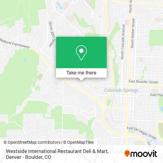Mapa de Westside International Restaurant Deli & Mart