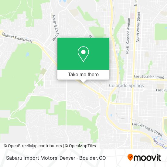 Sabaru Import Motors map