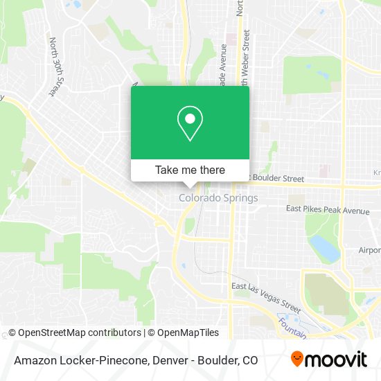 Amazon Locker-Pinecone map