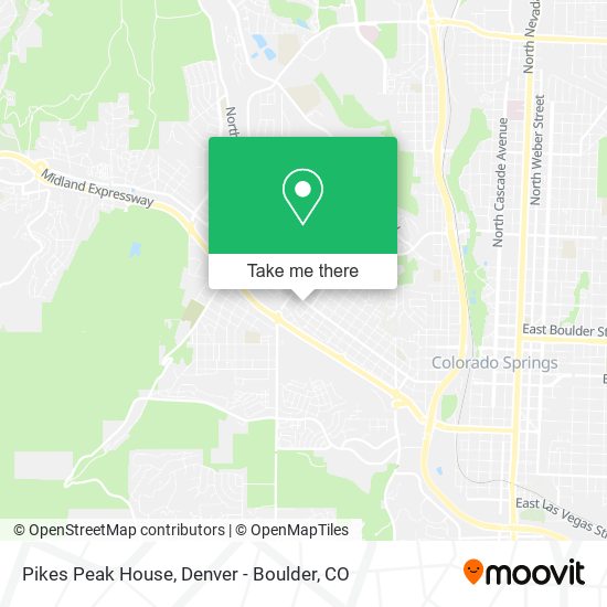 Mapa de Pikes Peak House