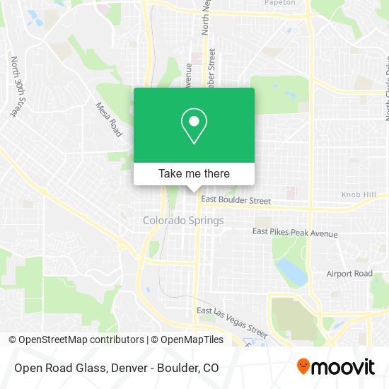 Mapa de Open Road Glass