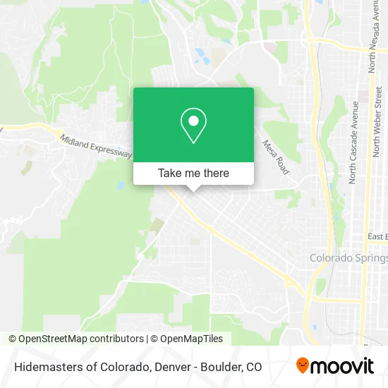 Hidemasters of Colorado map