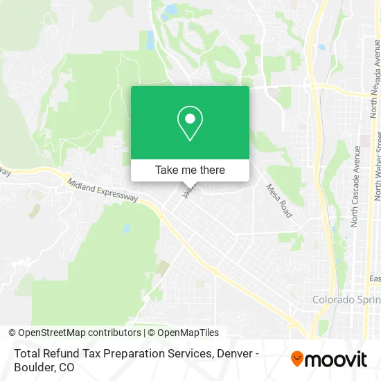 Total Refund Tax Preparation Services map