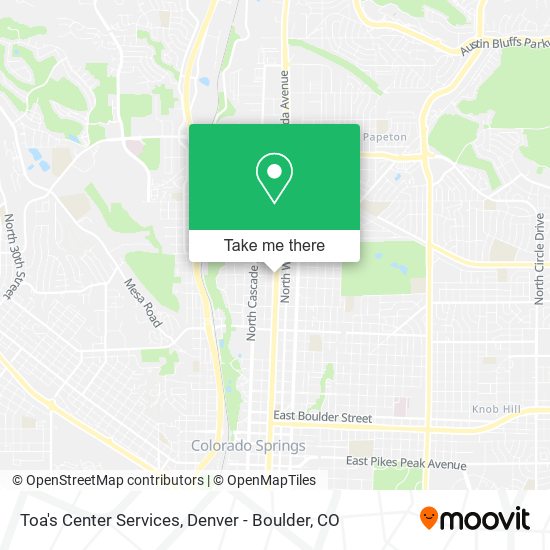 Mapa de Toa's Center Services