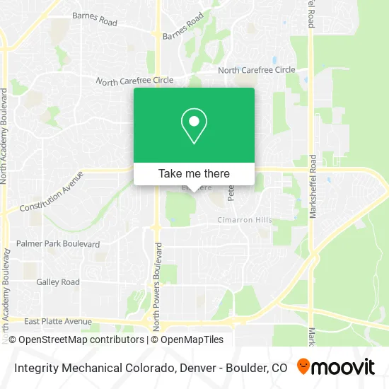 Integrity Mechanical Colorado map