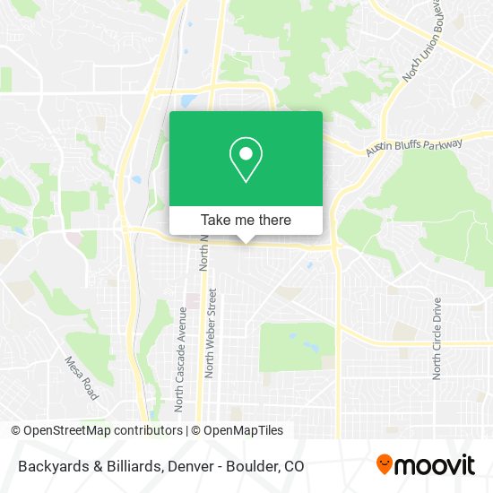 Mapa de Backyards & Billiards