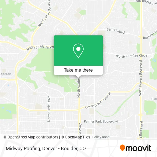 Midway Roofing map
