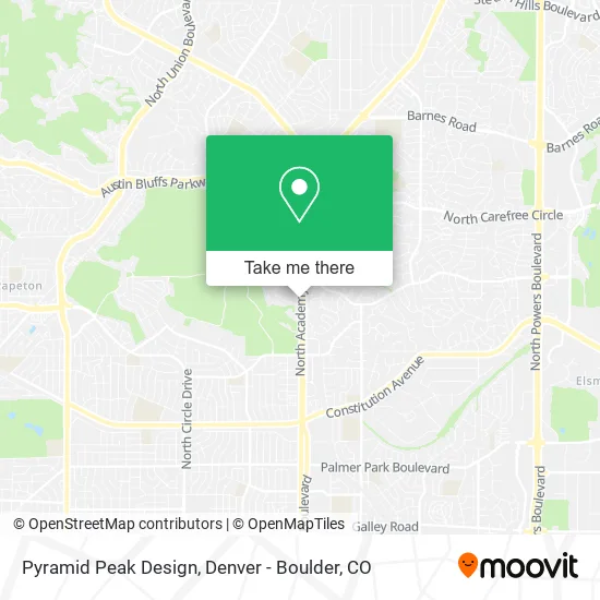 Pyramid Peak Design map