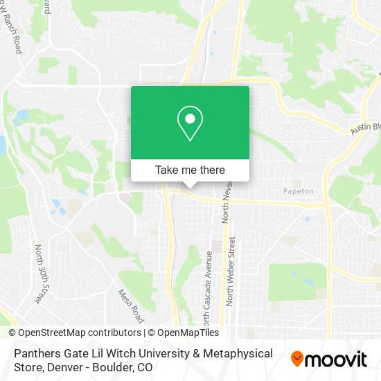 Panthers Gate Lil Witch University & Metaphysical Store map
