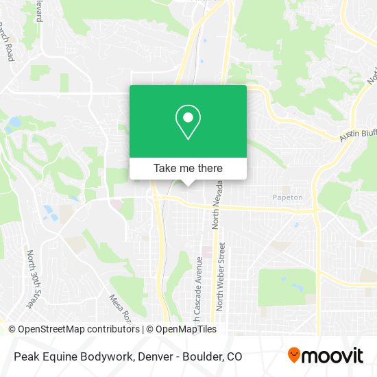 Peak Equine Bodywork map