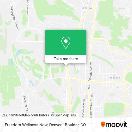 Freedom Wellness Now map