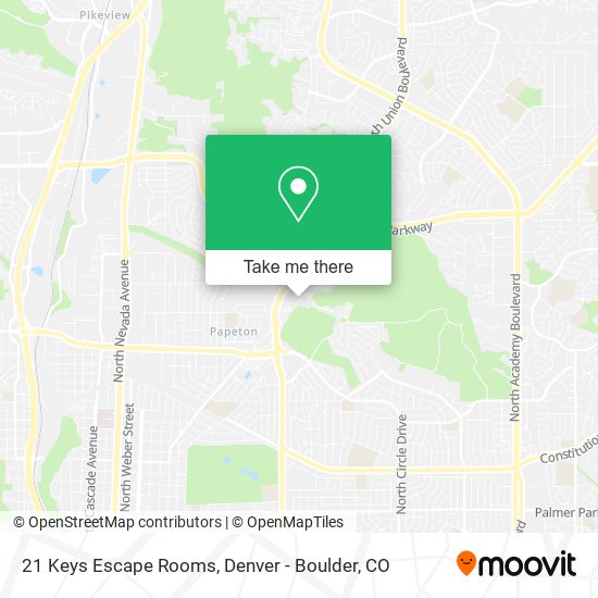 21 Keys Escape Rooms map