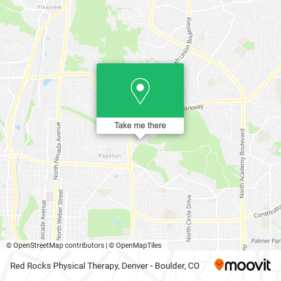 Red Rocks Physical Therapy map