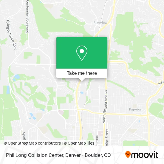 Phil Long Collision Center map