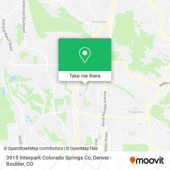 3915 Interpark Colorado Springs Co map