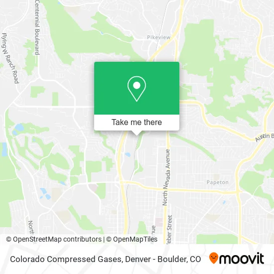 Colorado Compressed Gases map