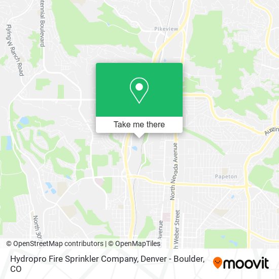 Mapa de Hydropro Fire Sprinkler Company
