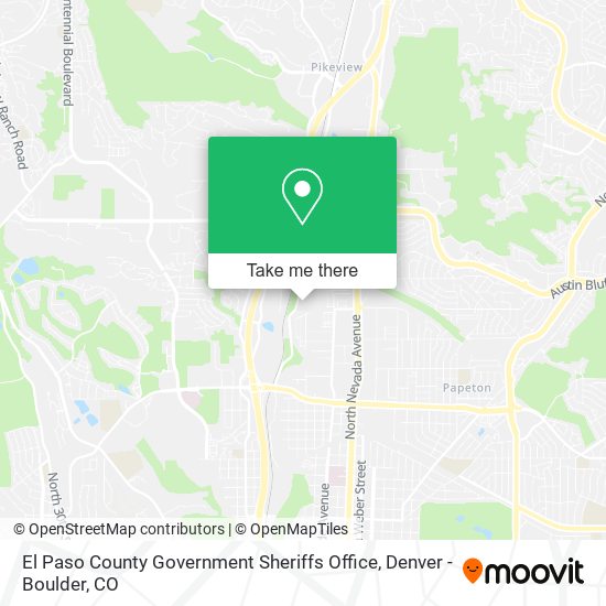 Mapa de El Paso County Government Sheriffs Office