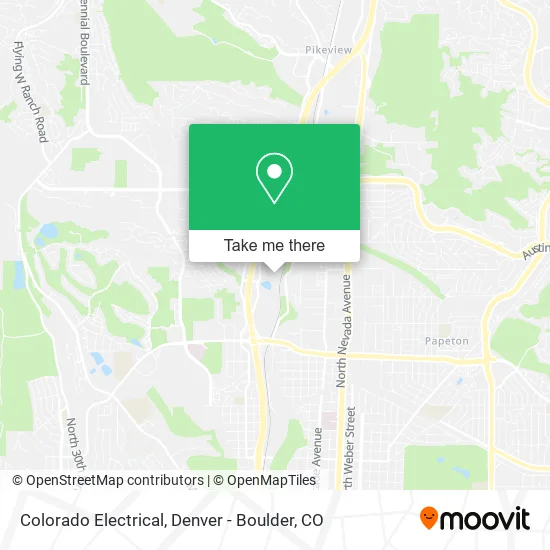 Colorado Electrical map