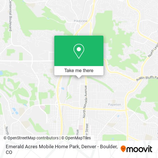 Emerald Acres Mobile Home Park map