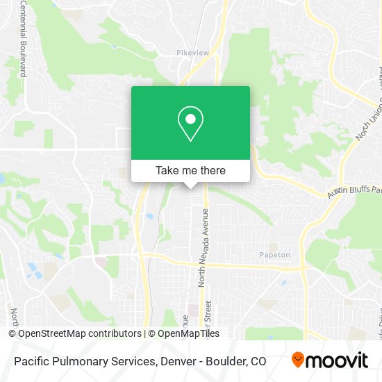Pacific Pulmonary Services map