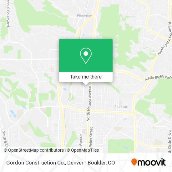 Gordon Construction Co. map
